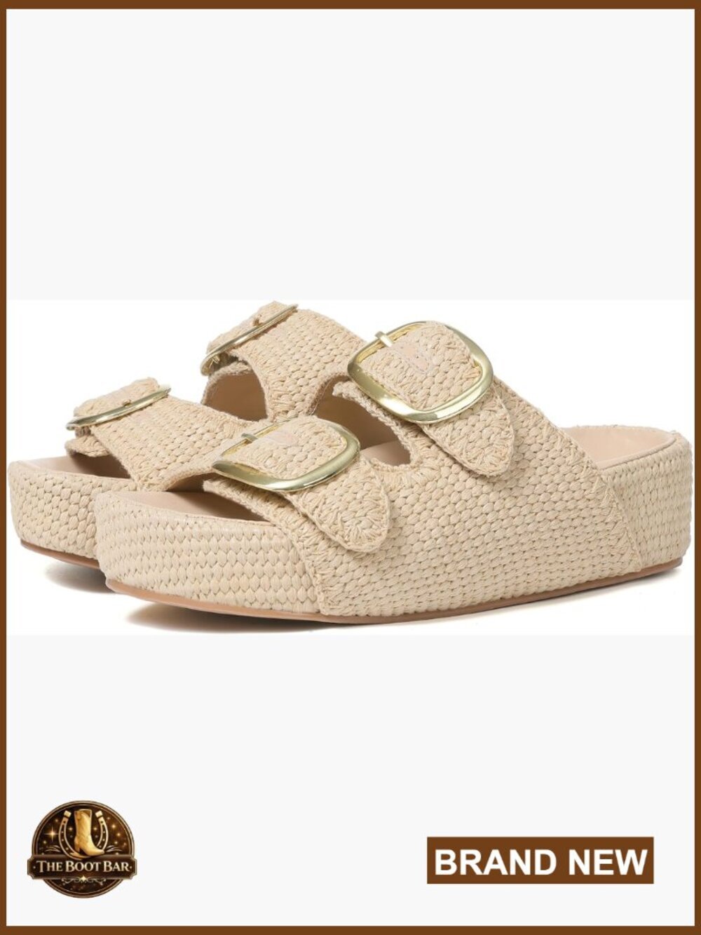 Women's Raffia Woven Slide Sandals Espadrilles Platform Open Toe Summer Beach